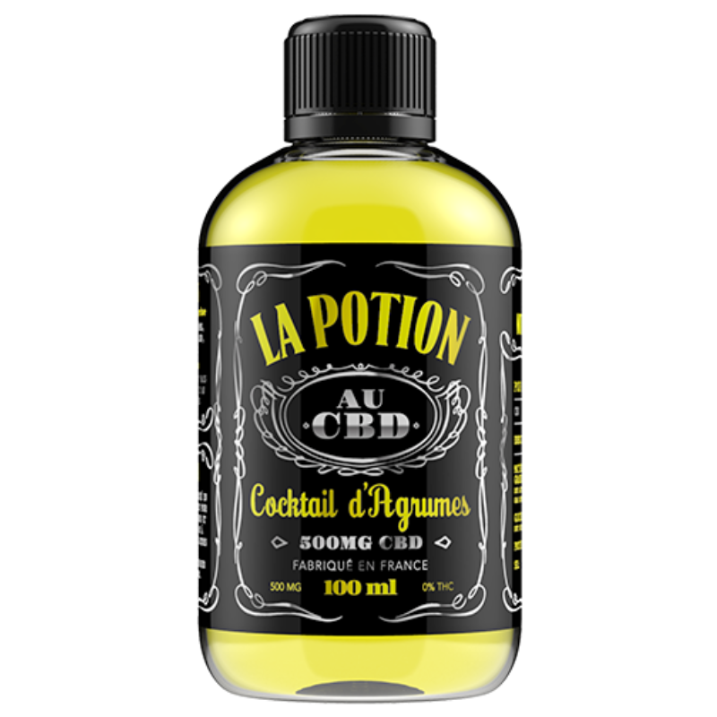 Sirop au CBD Cocktail d'Agrumes - 450mg de CBD, saveurs d'agrumes rafraîchissantes