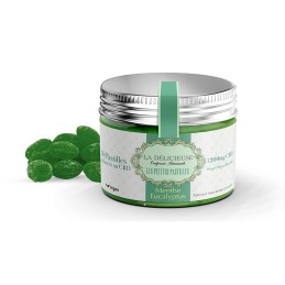 Petites Pastilles Menthe Eucalyptus - 1200 mg CBD, fraîcheur intense et relaxation