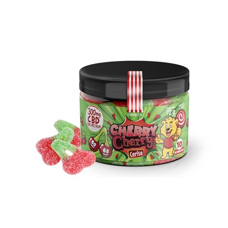 Bonbons Cherry Cherry au CBD Full Spectrum goût cerise - 30 mg de CBD par bonbon