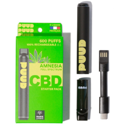 Puud CBD Rechargeable Amnesia - 600 bouffées Full Spectrum