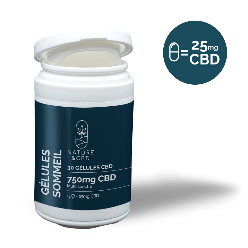 Gélules CBD Symbiose Sommeil - Verveine, mélisse et chanvre pour un sommeil apaisé