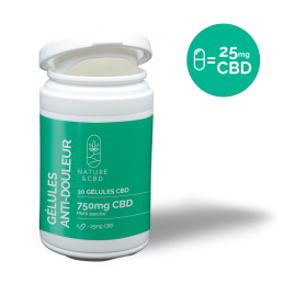 Gélules CBD Anti-douleur - Symbiose avec Ortie, Reine des Prés, et 750 mg de CBD