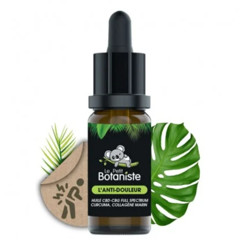 Huile CBD Anti-Douleur 20% - Curcuma et Collagène Marin - Le Petit Botaniste