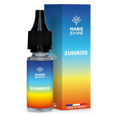 E-liquide CBD Sunrise aux saveurs de melon, ananas et pêche - Vape fruitée et rafraîchissante