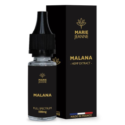 E-liquide Malana CBD Full Spectrum sans THC avec arômes naturels de chanvre - Marie Jeanne