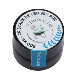 Cristaux CBD 99% Pureté – Cannabidiol en poudre pour soulager stress et anxiété