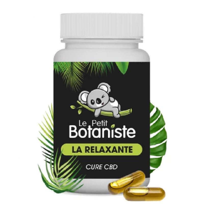 Gélules CBD La Relaxante 750mg ou 1500mg – Isolat CBD, Vegan, Anti-anxiété