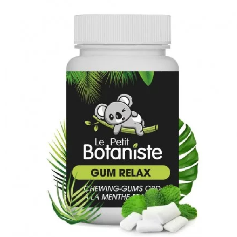 Chewing-gum CBD Relax Le Petit Botaniste – 250mg anti-stress naturel