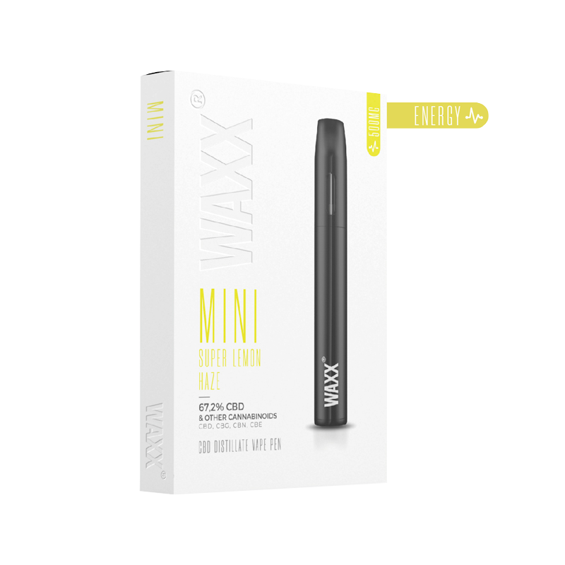 Vape pen Super Lemon Haze Waxx Mini - 67,2% cannabinoïdes, agrumes, chanvre pur, CBD, CBG, CBN