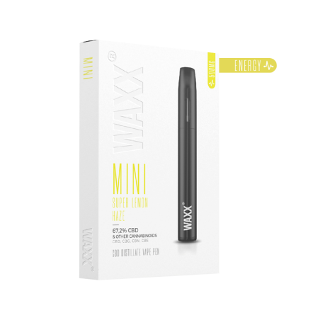 Vape pen Super Lemon Haze Waxx Mini - 67,2% cannabinoïdes, agrumes, chanvre pur, CBD, CBG, CBN