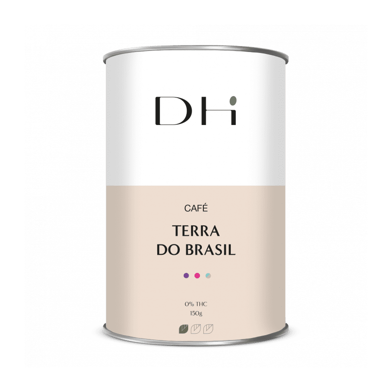 Café au CBD Terra do Brasil - Café pur Arabica biologique, corsé et chocolaté, 10% de CBD