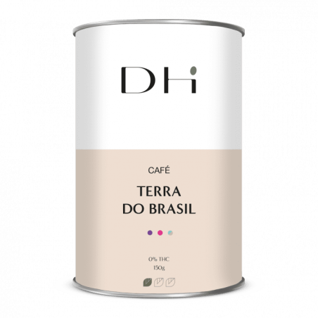 Café au CBD Terra do Brasil - Café pur Arabica biologique, corsé et chocolaté, 10% de CBD