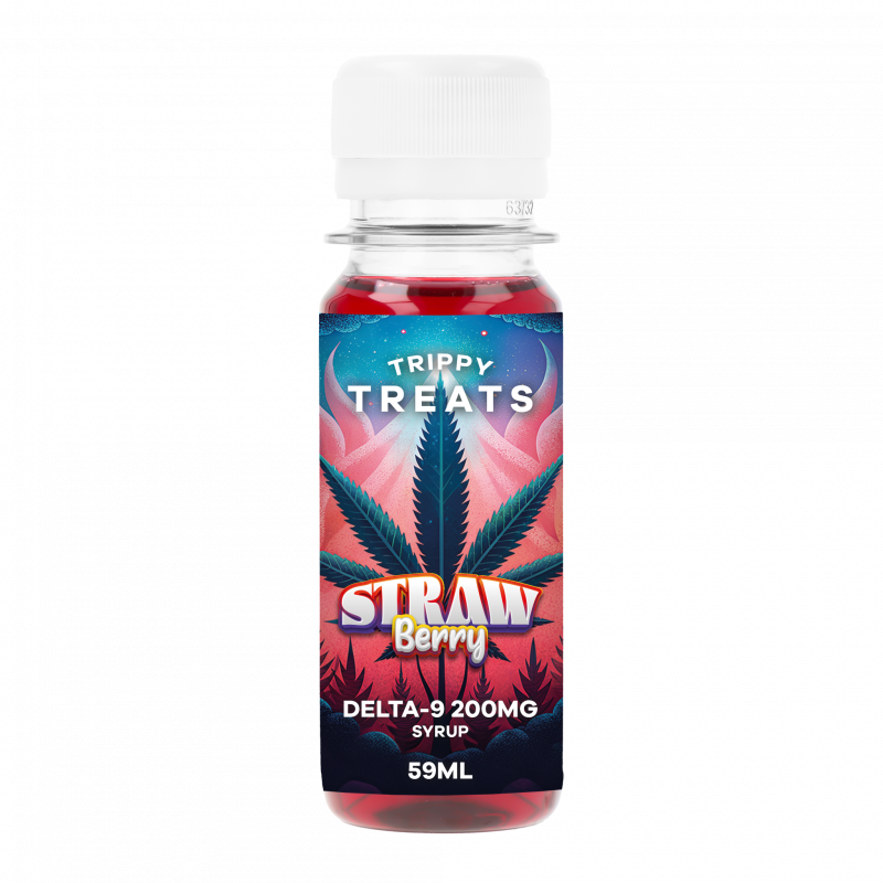 Sirop Fraise Delta 9 200mg - Relaxation profonde avec saveur fruitée