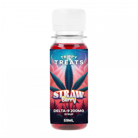 Sirop Fraise Delta 9 200mg - Relaxation profonde avec saveur fruitée