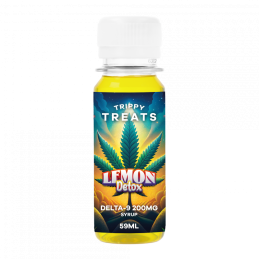 Sirop Delta 9 Citron 200mg, concentré THC naturel, relaxation intense