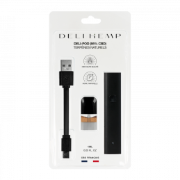 DELI POD 95% CBD Fruit Berry - Vape jetable saveur fruitée au CBD sans THC