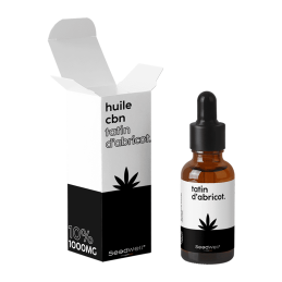 Huile CBN MCT Coco Bio Tatin d’Abricot 10ml SeedWell - CBD, CBN, CBG, sans THC, goût exceptionnel