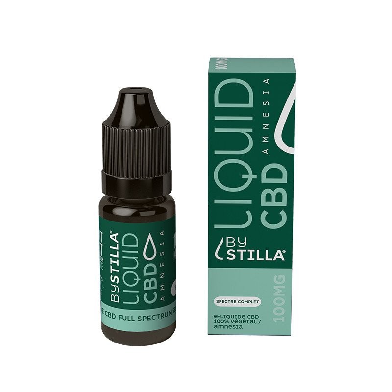 Flacon de Eliquide CBD Amnesia Bystilla® 100mg à 1000mg 10ml - Spectre Complet, goût sucré et épicé