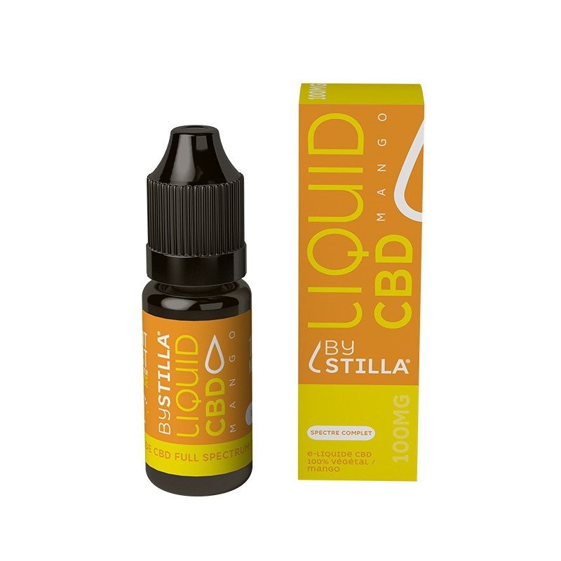 E-liquide CBD Mangue 100mg à 1000mg Spectre Complet Bystilla 10ml